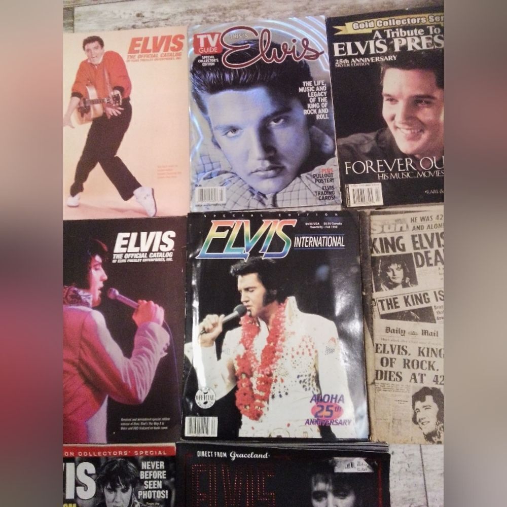 Vintage Elvis Presley Magazine Collection - Great Condition”